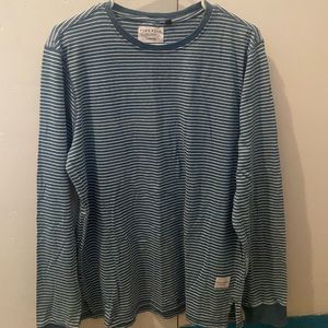 Five Four Striped Blue Long Sleeve Shirt